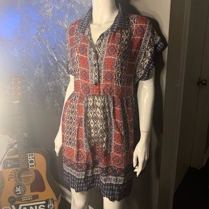 GLAM hippy boho tunic LARGE